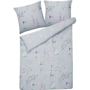 Beliani Light Blue Cotton Floral Pattern Duvet Cover Set - Duvet Cover Set Beliani Light Blue Cotton Floral Pattern Duvet Cover Set - Duvet Cover Set