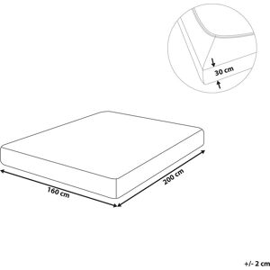 Beliani Pink Cotton Fitted Sheet - Bed Linen Beliani Pink Cotton Fitted Sheet - Bed Linen