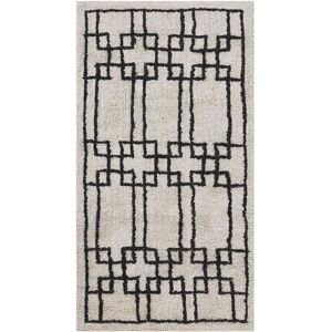 Beliani Cotton Area Rug 80 x 150 cm Beige - Area Rug Beliani Cotton Area Rug 80 x 150 cm Beige - Area Rug
