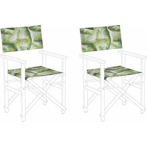 Beliani Garden Chairs Replacement Fabrics - Tropical Leaves Pattern Beliani Garden Chairs Replacement Fabrics - Tropical Leaves Pattern
