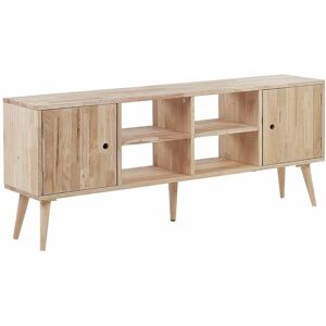 Beliani Model Light Wood TV Stand - TV Type Beliani Model Light Wood TV Stand - TV Type