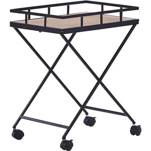 Beliani Kitchen Trolley Black Metal 56 cm - Kitchen Trolley Beliani Kitchen Trolley Black Metal 56 cm - Kitchen Trolley