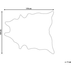 Beliani - Model xx130 - Brown and White Faux Cowhide Leather Area Rug - 130x170 cm Beliani - Model xx130 - Brown and White Faux Cowhide Leather Area Rug - 130x170 cm
