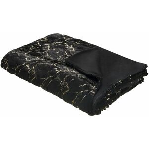 Beliani Blanket Black Polyester 150 x 200 cm - Blanket Beliani Blanket Black Polyester 150 x 200 cm - Blanket