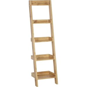 Beliani 4-Tier Ladder Bookcase - Light Wood - Modern Ladder Shelf Beliani 4-Tier Ladder Bookcase - Light Wood - Modern Ladder Shelf