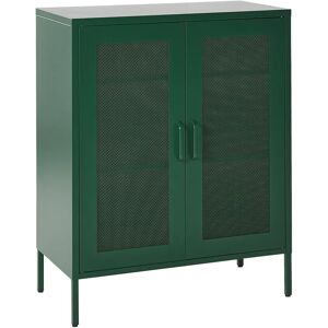 Beliani Office Cabinet Green Steel Locks Keys Industrial Design Home Office Furniture - Office Cabinet Beliani Office Cabinet Green Steel Locks Keys Industrial Design Home Office Furniture - Office Cabinet