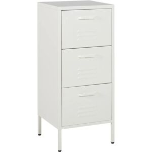 Beliani 3 Drawer Storage Cabinet - Steel Office Unit Beliani 3 Drawer Storage Cabinet - Steel Office Unit