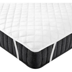 Beliani Mattress Protector - Japara Cotton Double Size 140x200cm - Quilted Edges Beliani Mattress Protector - Japara Cotton Double Size 140x200cm - Quilted Edges