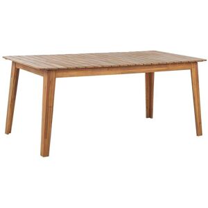 Beliani Garden Dining Table - Acacia Wood - 180x90 cm - Rustic Style - for 6 Beliani Garden Dining Table - Acacia Wood - 180x90 cm - Rustic Style - for 6
