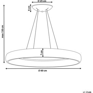 Beliani BAGO Pendant Lamp White - Modern Round Lighting Beliani BAGO Pendant Lamp White - Modern Round Lighting
