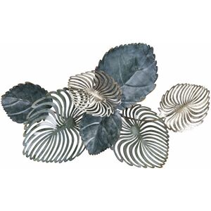 Beliani Wall Decor Gold and Teal Iron - Wall Decor - 88x55 cm Beliani Wall Decor Gold and Teal Iron - Wall Decor - 88x55 cm