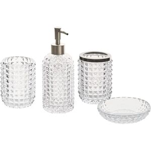 Beliani Model TAPIA - 4-Piece Bathroom Accessories Set Beliani Model TAPIA - 4-Piece Bathroom Accessories Set