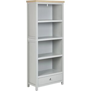 Beliani Bookcase Light Grey 4 Shelves - Bookcase Beliani Bookcase Light Grey 4 Shelves - Bookcase