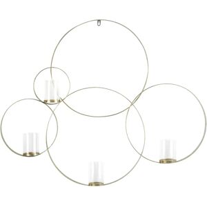Beliani Wall Candle Holder BURU Gold - Wall Candle Holder - 80 cm Beliani Wall Candle Holder BURU Gold - Wall Candle Holder - 80 cm