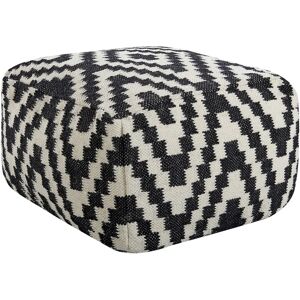 Beliani Pouffe KNIDOS - Ottomano Quadrato in Lana 56x56x32cm Beliani Pouffe KNIDOS - Ottomano Quadrato in Lana 56x56x32cm
