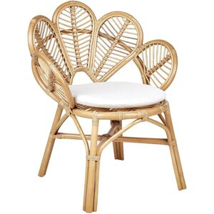Beliani Peacock Chair Natural Rattan - Chair Beliani Peacock Chair Natural Rattan - Chair