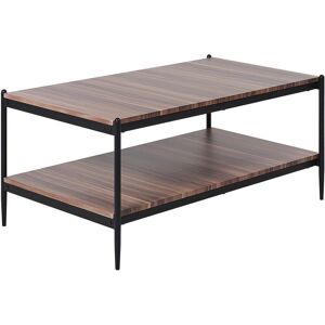 Beliani Coffee Table Dark Wood - Modern Industrial - 100x52x45cm Beliani Coffee Table Dark Wood - Modern Industrial - 100x52x45cm