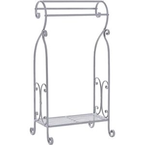 Beliani Towel Stand Vintage Distressed Metal 49x91cm - Towel Stand Beliani Towel Stand Vintage Distressed Metal 49x91cm - Towel Stand