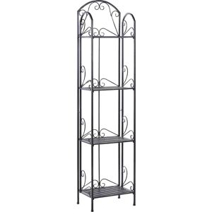 Beliani Bathroom Shelves Black Metal 4 Tier - Bathroom Shelves Beliani Bathroom Shelves Black Metal 4 Tier - Bathroom Shelves