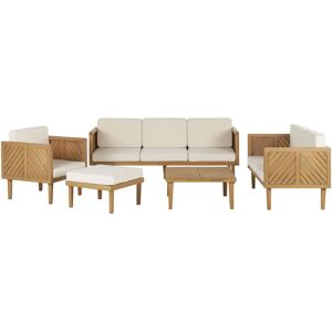 Beliani Garden Sofa Set Light Beige - Garden Sofa Set Beliani Garden Sofa Set Light Beige - Garden Sofa Set