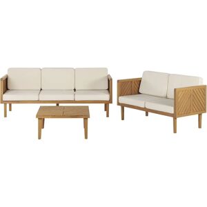 Beliani Garden Sofa Set Light Beige Cushions - Garden Sofa Set Beliani Garden Sofa Set Light Beige Cushions - Garden Sofa Set