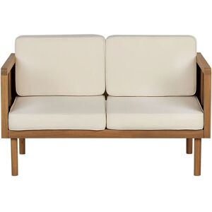 Beliani Light Wood Baratti Garden Sofa - Garden Sofa Beliani Light Wood Baratti Garden Sofa - Garden Sofa