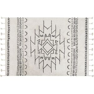Tapis en coton Beliani - Khouribga - 160x230cm - Motif géométrique - Publicité Tapis en coton Beliani - Khouribga - 160x230cm - Motif géométrique - Publicité