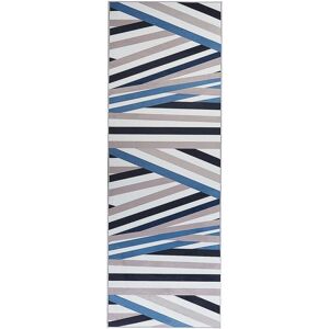 Beliani Runner Rug Multicolour Polyester 70 x 200 cm Geometric Striped Pattern Anti-Slip Modern Hallway Beliani Runner Rug Multicolour Polyester 70 x 200 cm Geometric Striped Pattern Anti-Slip Modern Hallway
