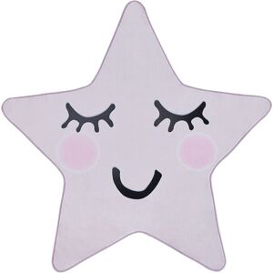 Beliani Pink Star-Shaped Children’s Rug - Playroom Decor Beliani Pink Star-Shaped Children’s Rug - Playroom Decor