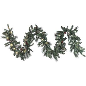 Beliani Christmas Garland - Frosted Pine - 270 cm Beliani Christmas Garland - Frosted Pine - 270 cm