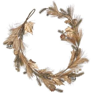 Beliani Artificial Christmas Garland Green Gold - Christmas Garland Beliani Artificial Christmas Garland Green Gold - Christmas Garland