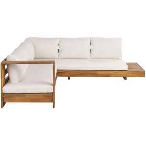 Beliani Outdoor Corner Sofa Set - Acacia Wood 5 Seater Right Hand Beliani Outdoor Corner Sofa Set - Acacia Wood 5 Seater Right Hand