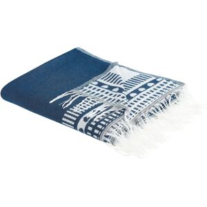 Beliani Teal Acrylic and Polyester Blanket - 130 x 170 cm Beliani Teal Acrylic and Polyester Blanket - 130 x 170 cm