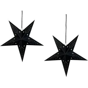 Beliani Set of 2 Star Lanterns - Christmas Decor Beliani Set of 2 Star Lanterns - Christmas Decor