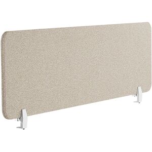 Beliani WALLY Desk Screen - Beige - Acoustic Privacy & Noise Reduction Beliani WALLY Desk Screen - Beige - Acoustic Privacy & Noise Reduction