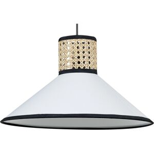 Beliani MANTUA White & Natural Pendant Lamp - Pendant Light Beliani MANTUA White & Natural Pendant Lamp - Pendant Light