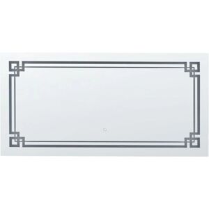 Beliani Wall Mounted LED Bathroom Mirror - Rectangular Modern Vanity Beliani Wall Mounted LED Bathroom Mirror - Rectangular Modern Vanity