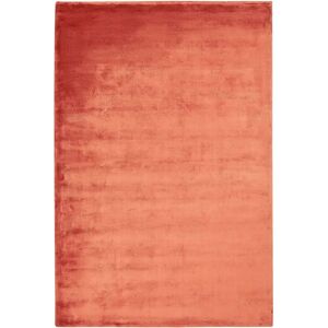 Beliani Orange Viscose Area Rug 140x200cm - Rectangular Modern Floor Covering Beliani Orange Viscose Area Rug 140x200cm - Rectangular Modern Floor Covering