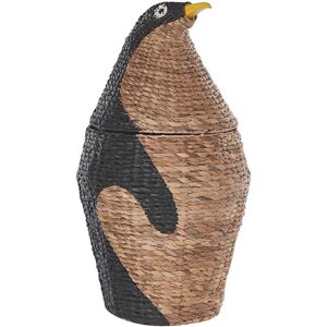 Beliani Water Hyacinth Penguin Basket - Indoor Storage for Kids Beliani Water Hyacinth Penguin Basket - Indoor Storage for Kids