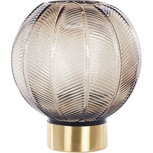 Beliani Felli Brown Glass Flower Vase - Flower Vase - 24 cm - Retro Design Beliani Felli Brown Glass Flower Vase - Flower Vase - 24 cm - Retro Design