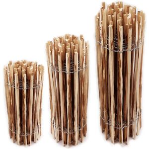 AQUAGART Hazel Wood Fence 20m - Natural Material, Easy to Install AQUAGART Hazel Wood Fence 20m - Natural Material, Easy to Install