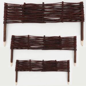 AQUAGART Natural Garden Fence - 10 Hazel Willow 10x60cm - Garden Fence AQUAGART Natural Garden Fence - 10 Hazel Willow 10x60cm - Garden Fence