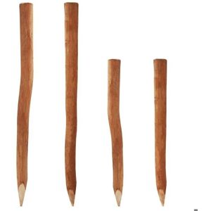 AQUAGART - 10 Hazelnut Wood Fence Posts 1.05m, 5-6cm Dia - Garden Support AQUAGART - 10 Hazelnut Wood Fence Posts 1.05m, 5-6cm Dia - Garden Support