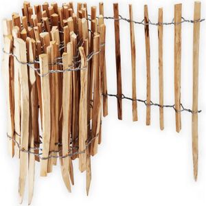 AQUAGART Garden Fence - 40m, 60cm, Hazel Wood AQUAGART Garden Fence - 40m, 60cm, Hazel Wood