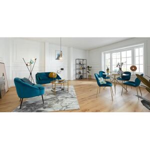 PAROLI Gold Grau Runde Oval Couch-Tisch - Couchtisch PAROLI Gold Grau Runde Oval Couch-Tisch - Couchtisch