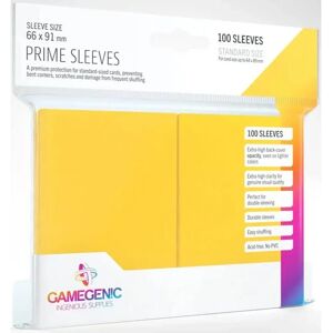 Gamegenic Prime Sleeves Geel - Kaartbeschermers 66x91mm - 100 Gamegenic Prime Sleeves Geel - Kaartbeschermers 66x91mm - 100