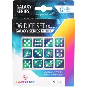 Gamegenic Neptune Galaxy Kockákészlet 16mm - Szerepjáték kiegészítők Gamegenic Neptune Galaxy Kockákészlet 16mm - Szerepjáték kiegészítők