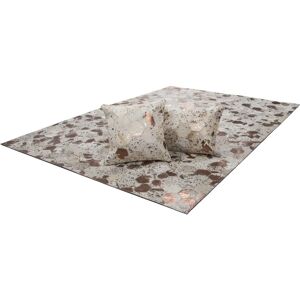 CALO-DELUXE Scarllet 210 Beigen Lederteppich - Teppich CALO-DELUXE Scarllet 210 Beigen Lederteppich - Teppich