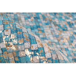 CALO-DELUXE Vezzana 615 Leder Patchwork Teppich - Rechteck CALO-DELUXE Vezzana 615 Leder Patchwork Teppich - Rechteck