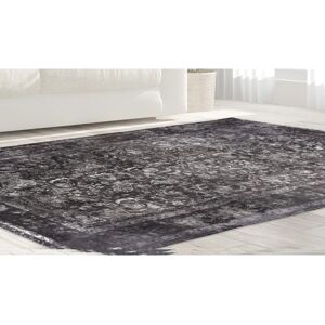 Calo-Deluxe Vintage-Teppich - 140x200 cm, 9 mm, Grau - Wohnzimmer & Esszimmer Calo-Deluxe Vintage-Teppich - 140x200 cm, 9 mm, Grau - Wohnzimmer & Esszimmer